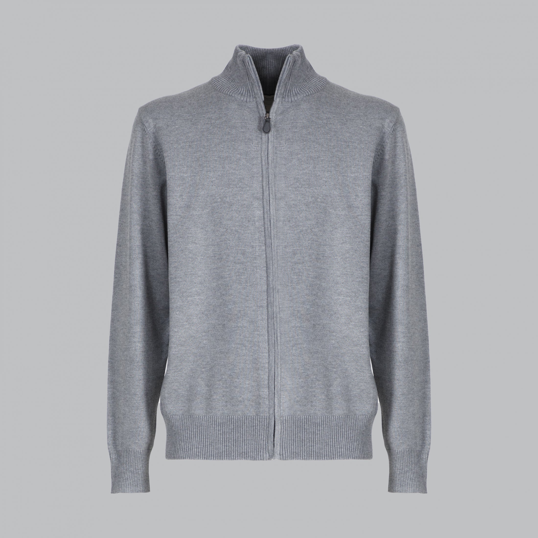 PULLOVER DOPPIO FILO APERTO CERNIERA-10889
