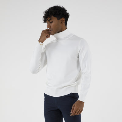 PULLOVER DOPPIO FILO COLLO ALTO-10890