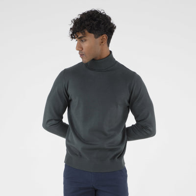 PULLOVER DOPPIO FILO COLLO ALTO-10890