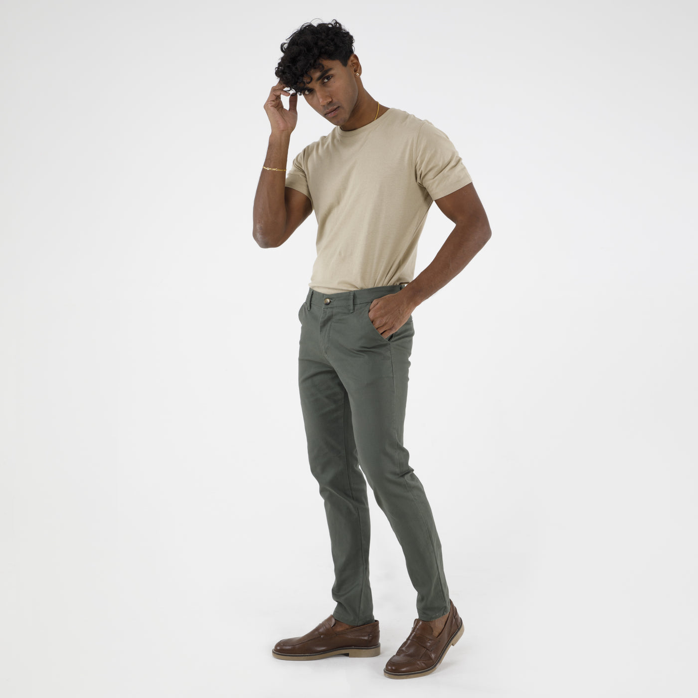 PANTALONI CHINO COTONE-10884